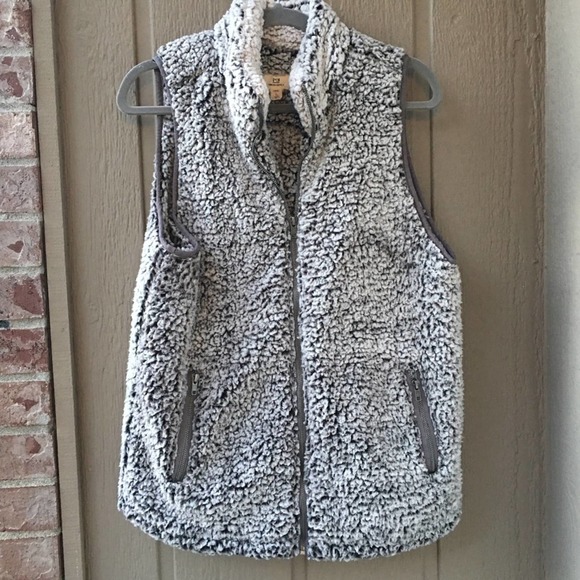 Thread & Supply Sherpa fleece Vest attic fleece grey L Teddy soft winter Fall 🍂 - Picture 3 of 9